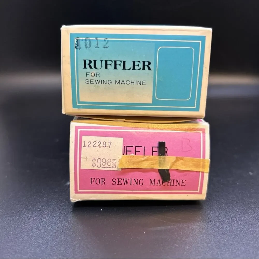 Ruffler Sewing Foot Lot (2) ~ PARTS ONLY ~ Vintage Sewing
